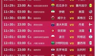 世界杯足球积分榜